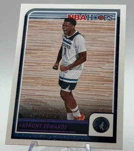 2023-24 Hoops Winter - Purple #189 Anthony Edwards - Basketball - Picture 1 of 2