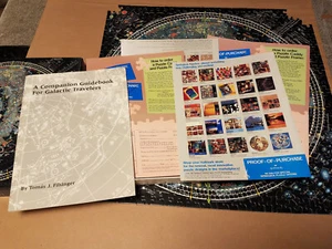 Vintage Springbok Puzzle Map of the Universe 500 piece 1993 Incomplete w/ book++ - Picture 1 of 13