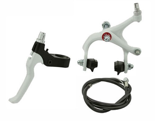 Set Freno Anteriore ENIX BIKE 570a Lega Bianco – Caliper Side Pull Per Cruiser E BMX