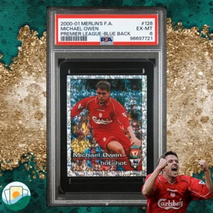 Merlin’s FA Premier League 2001 | PSA 6 Michael Owen | #126 | Blue Back - Picture 1 of 1