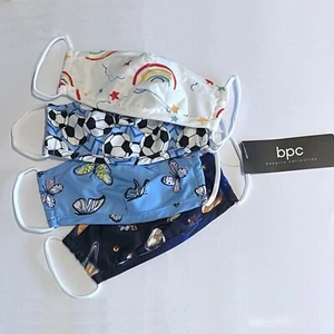 4 máscaras faciales surtidas para niños - ligeras delgadas transpirables reutilizables - Imagen 1 de 1