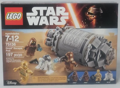 LEGO 75136 Droid Escape Pod Star Wars R2-D2 C-3PO Jawa astromech Droid - Image 1 of 2