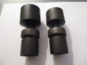 SK Tools 34336 & 34330 1/2" Dr 6 Pt Universal Swivel Impact Sockets 1-1/8, 15/16 - Picture 1 of 9