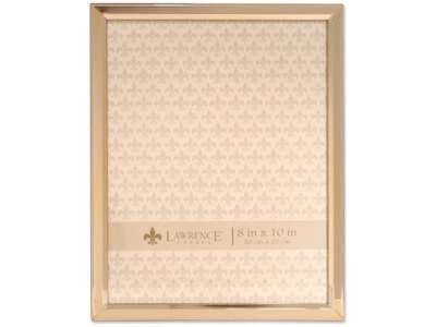 Marco de fotos clásico biselado de metal dorado Lawrence 8x10 (mismo envío cualquier cantidad) Foto 1 de 3