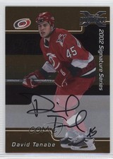 2002-03 ITG Be A Player Signature Series 2001-02 Buybacks Gold David Tanabe Auto