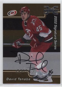 2002-03 ITG Be A Player Signature Series 2001-02 Buybacks Gold David Tanabe Auto