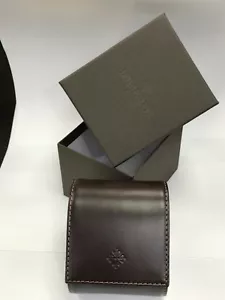 Custodia orologio da viaggio in vera pelle marrone PATEK PHILIPPE NUOVA con scatole marroni. - Foto 1 di 10