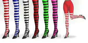 Geringelte Strumpfhosen Gr. S - XXXXL in 8 Ausführungen - auch NEONFARBEN! - Bild 1 von 15