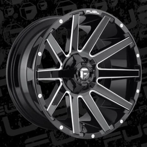 24 Inch Black Wheel Rim Fuel Contra D615 24x12 -44 FOR Dodge RAM 1500 5x5.5 - Picture 1 of 1
