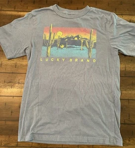 Lucky Brand Kids Tee Size Large Cactus Print - Picture 1 of 5