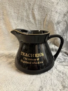 Vintage Teachers whisky water jug by Wade England. Black porcelain - Picture 1 of 5