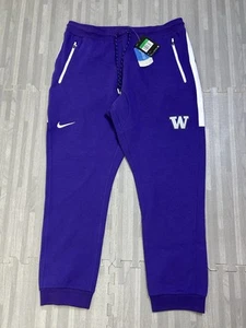 Nike NCAA Washington Huskies Tech Joggers Sweatpants Mens Size XL Purple $80 - Picture 1 of 8