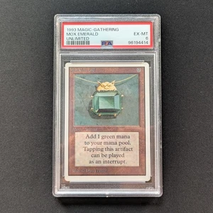MTG \\>> Mox Emerald (PSA 6) <<// Ilimitado - 341 Trading - Magic - Imagen 1 de 2