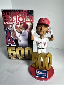 ALBERT PUJOLS 500 Homeruns Bobblehead Los Angeles Anaheim Angels Baseball Figure - Picture 1 of 13