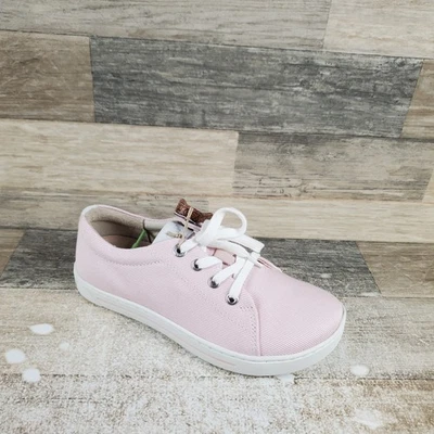 Tênis Birkenstock Arran infantil casual tamanho 10 rosa têxtil com cadarço biqueira redonda - Imagem 1 de 4