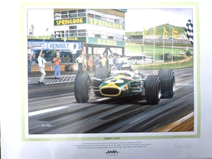Jimmy's Last - Jim Clark Lotus 49 at Kyalami - Andrew Kitson Print - Bild 1 von 4