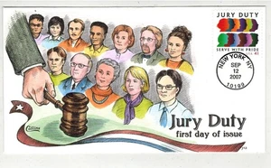 COLLINS HANDPAINTED 4200 JURY DUTY SERVE WITH PRICE LEGAL SYSTEM - Picture 1 of 1