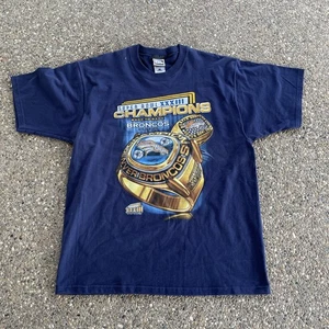 Vintage 1999 Super Bowl XXXIII Champions Denver Broncos Shirt Sz L Pro Player - Picture 1 of 3