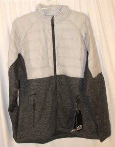 NEU Sun Mountain Herren LARGE AT Hybrid Jacke gesteppt Daunen GRAU Stretch Full-Zip - Bild 1 von 4