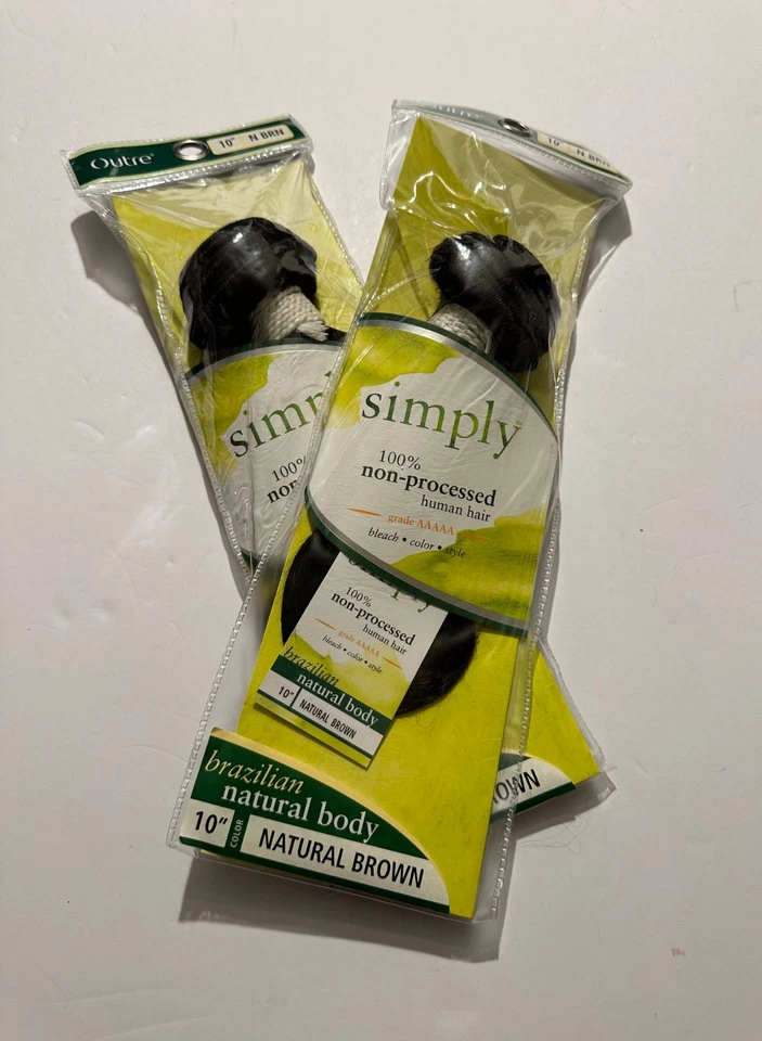 10A cabello humano brasileño onda corporal 2 paquetes marrón natural Foto 1 de 4