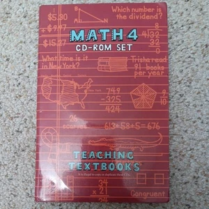 Teaching Textbooks Math 4 Complete CD set - Picture 1 of 2