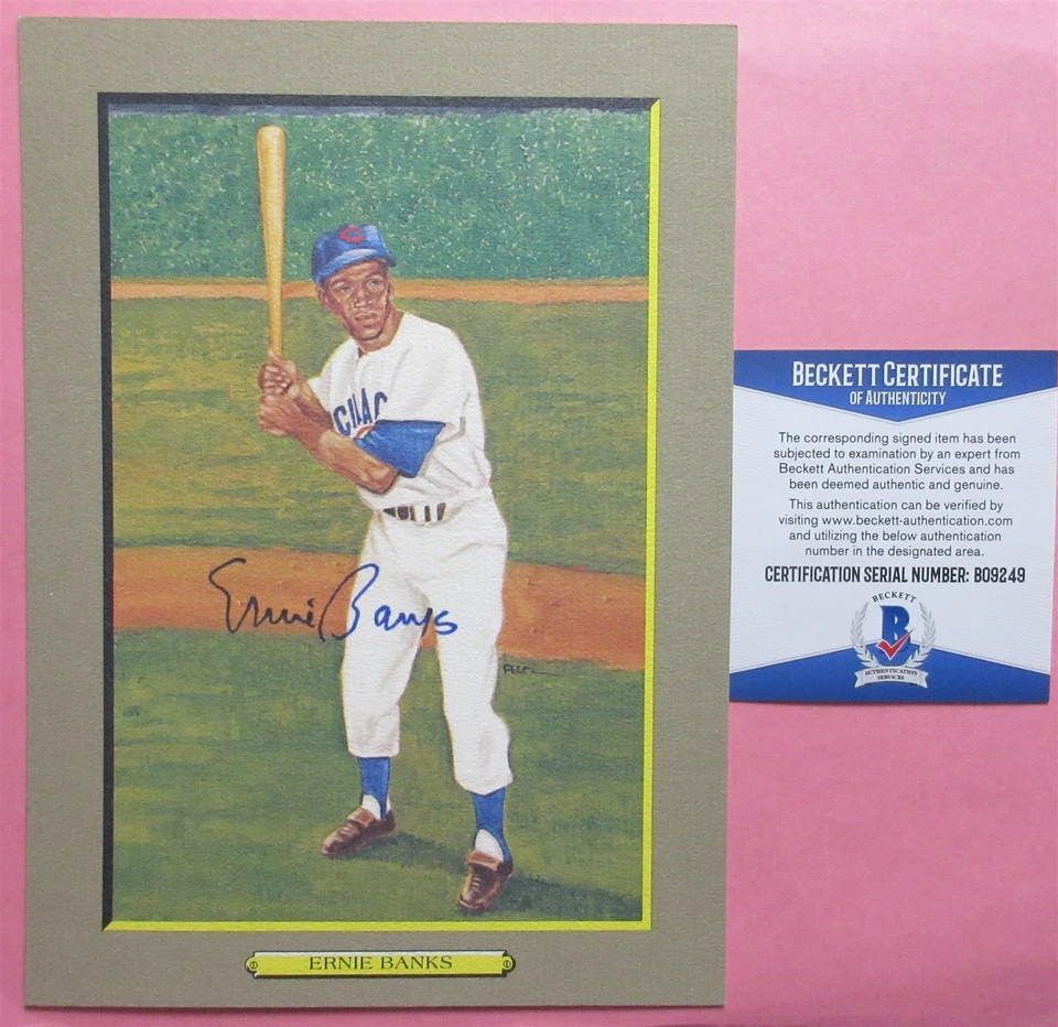 Ernie Banks Signed Perez Steele G.M. - Beckett BAS - Image 1 of 1