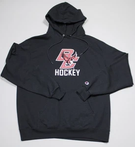 Boston College Eagles Hoodie Mens Large NCAA Hockey Pullover Sweatshirt Champion - Picture 1 of 7