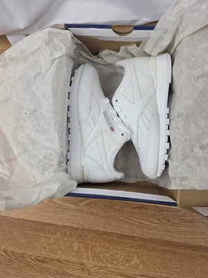 Зажим Reebok CL Conquest классический унисекс детский размер США 11 белый/серый - Изображение 1 из 4
