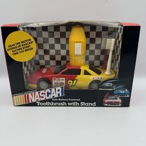 1992 NASCAR Battery Powered Toothbrush with Stand & Motor Sounds Vtg *Open Box* - Picture 1 of 13