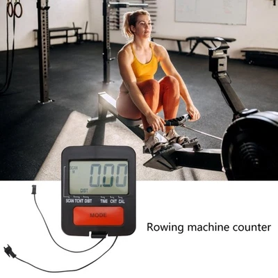 Home Rowing Machine Monitor Adjustable Odometer Speedometer Counter Enduring - Image 1 of 4
