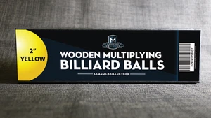 Wooden Billiard Balls (2" Yellow) by Classic Collections - Picture 1 of 3