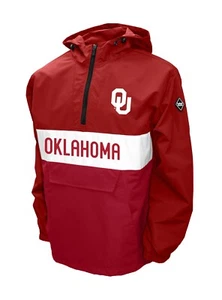 Giacca Pullover Oklahoma Sooners Franchise Club Alpha Anorak Quarter-Zip - Rosso - Foto 1 di 3
