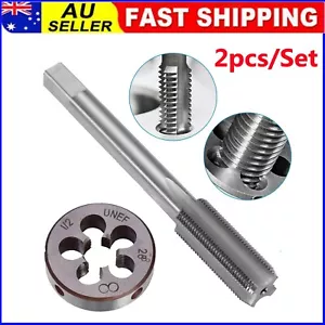 2 X 1/2-28 Tap 1/2x28 Die TPI Kit - ' UNEF HSS Right Hand Thread Tool - Picture 1 of 8