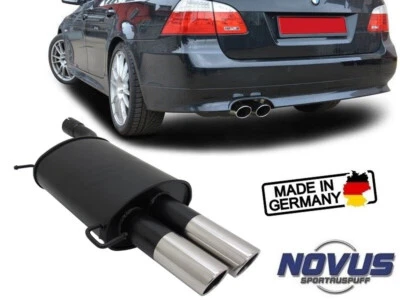 Scarico Marmitta Sportiva Omologata BMW E61 SW 2003-2010 BENZINA 520 523 525 - Immagine 1 di 4