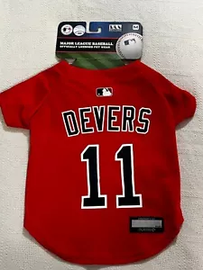 MLB Boston Red Sox Devers #11 Oficial Béisbol Perro Rojo Camiseta Ropa Linda Nueva con Etiquetas - Imagen 1 de 3