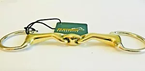 Eggbutt Snaffle Bit Curved Double Jointed Lozenge Verbended Horse Bit 14MM - Picture 1 of 3
