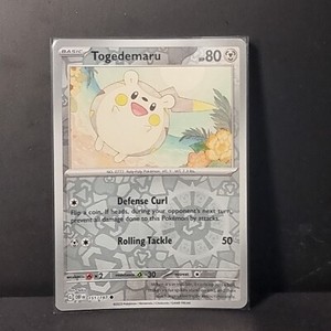 Togedemaru 151/197 Pokemon Obsidian Flames Set Reverse Holo Scarlet And Violet 