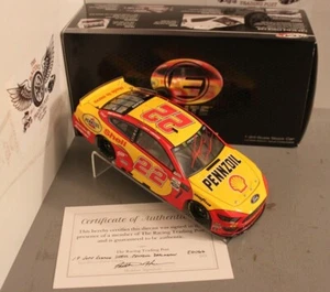 2019 Joey Logano Pennzoil Throwback 1/24 Action RCCA Elite Diecast Autographed - Picture 1 of 2