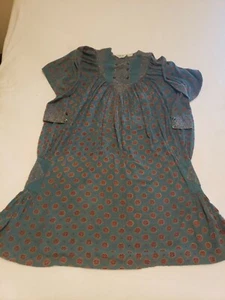Vintage Bila of California Maturity Gown Cotton Flowy Green Size M :) - Picture 1 of 7