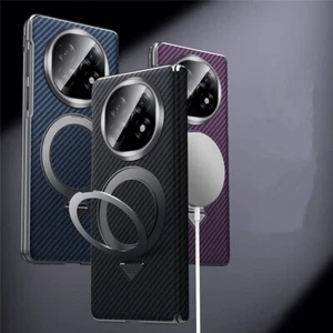 Magnetic Carbon Fiber Pattern Leather Case For OPPO Find N5 Hinge Bracket Cover - Picture 1 of 17