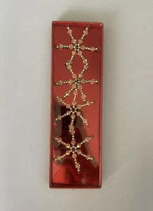 Funkelnder Christbaum Stern Flocken Vintage Christbaumschmuck Deko - Bild 1 von 2