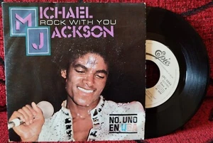 MICHAEL JACKSON ** Rock With You ** 1979 SPAIN PROMO 7" SINGLE - Picture 1 of 4