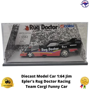 Diecast Model Car 1:64 38201 Jim Epler's Rug Doctor Racing Team Corgi Funny - Picture 1 of 3