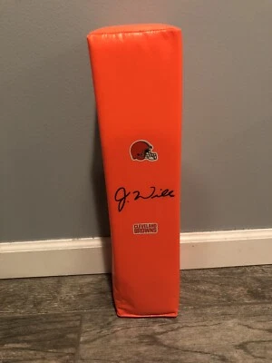 JEDRICK WILLS SIGNED CLEVELAND BROWNS TOUCHDOWN PYLON AUTO PSA/DNA COA DAWG - Image 1 of 3