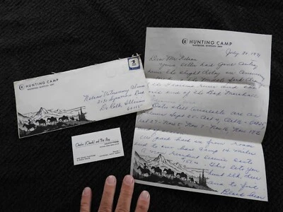 1971 "R HUNTING CAMP" CHUCK & PAT RAY OUTFITTERS FISHING GUIDE WHITEFISH MT - Image 1 of 4