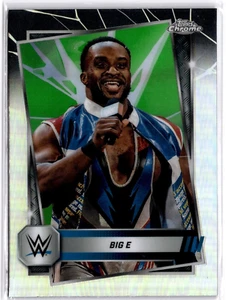Big E 2025 Topps Chrome WWE Neon Green & Black Refractor #172 WWE - Picture 1 of 2