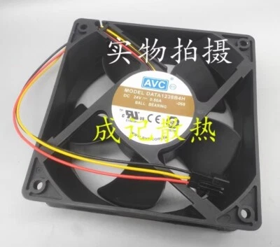 AVC DATA1238B4H DC24V 0.50A 12CM 3-Pin Cooling Fan - Image 1 of 3