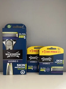 6 Wilkinson Sword Hydro5 Skin Protection Sensitive Rasierklingen+Rasierer OVP - Bild 1 von 1