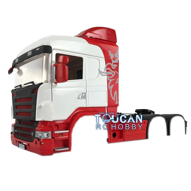 1/14 RC ToucanRC Midtop Cabin Car Shell for TAMIYA Tractor Truck 3 Axles Gifts - Image 1 of 1