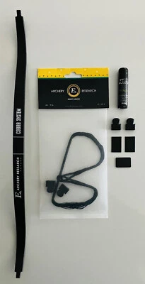EK ARCHERY RESEARCH JUEGO: extremidad Cobra 80 libras + cuerda 17,25" + 4 tapas + cera + repuestos Ek tiro con arco